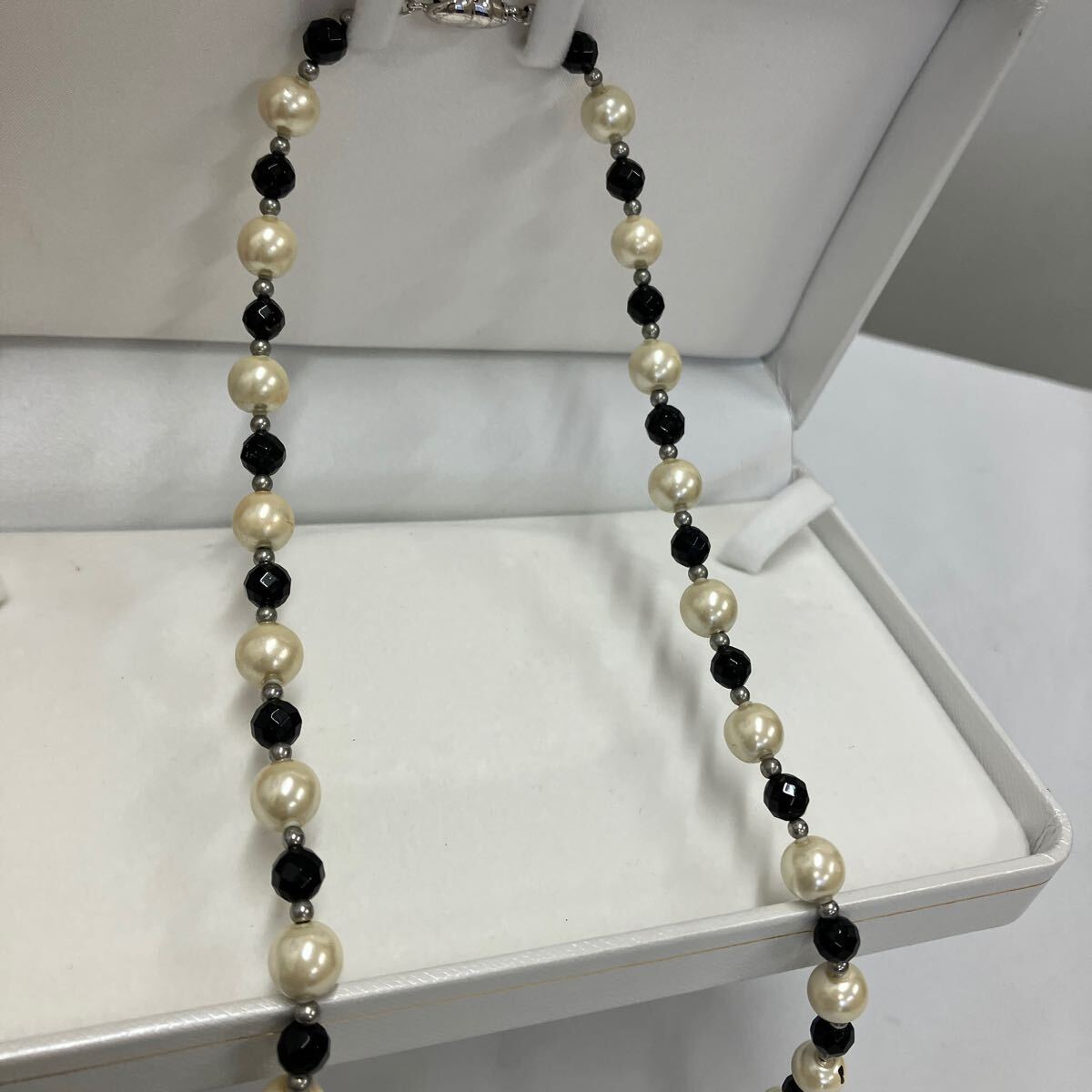 磁気ネックレス2本セット　アクセサリーとしても　ヘマタイト入　健康　磁気_画像5