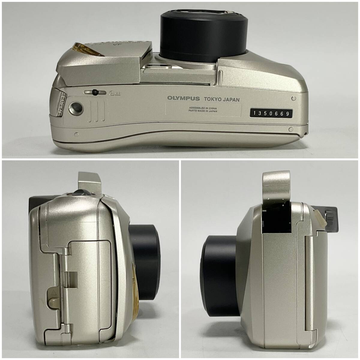 【63588T】基本動作確認済み　OLYMPUS μ ZOOM　140VF　38-140mm　ケース付　目立つキズ汚れなし　現状品_画像3