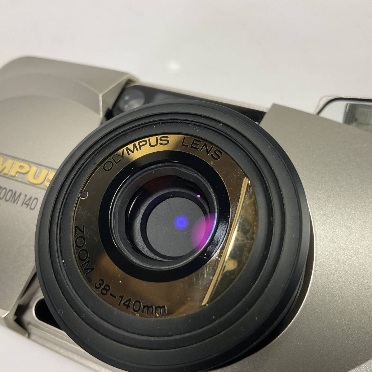 【63588T】基本動作確認済み　OLYMPUS μ ZOOM　140VF　38-140mm　ケース付　目立つキズ汚れなし　現状品_画像6