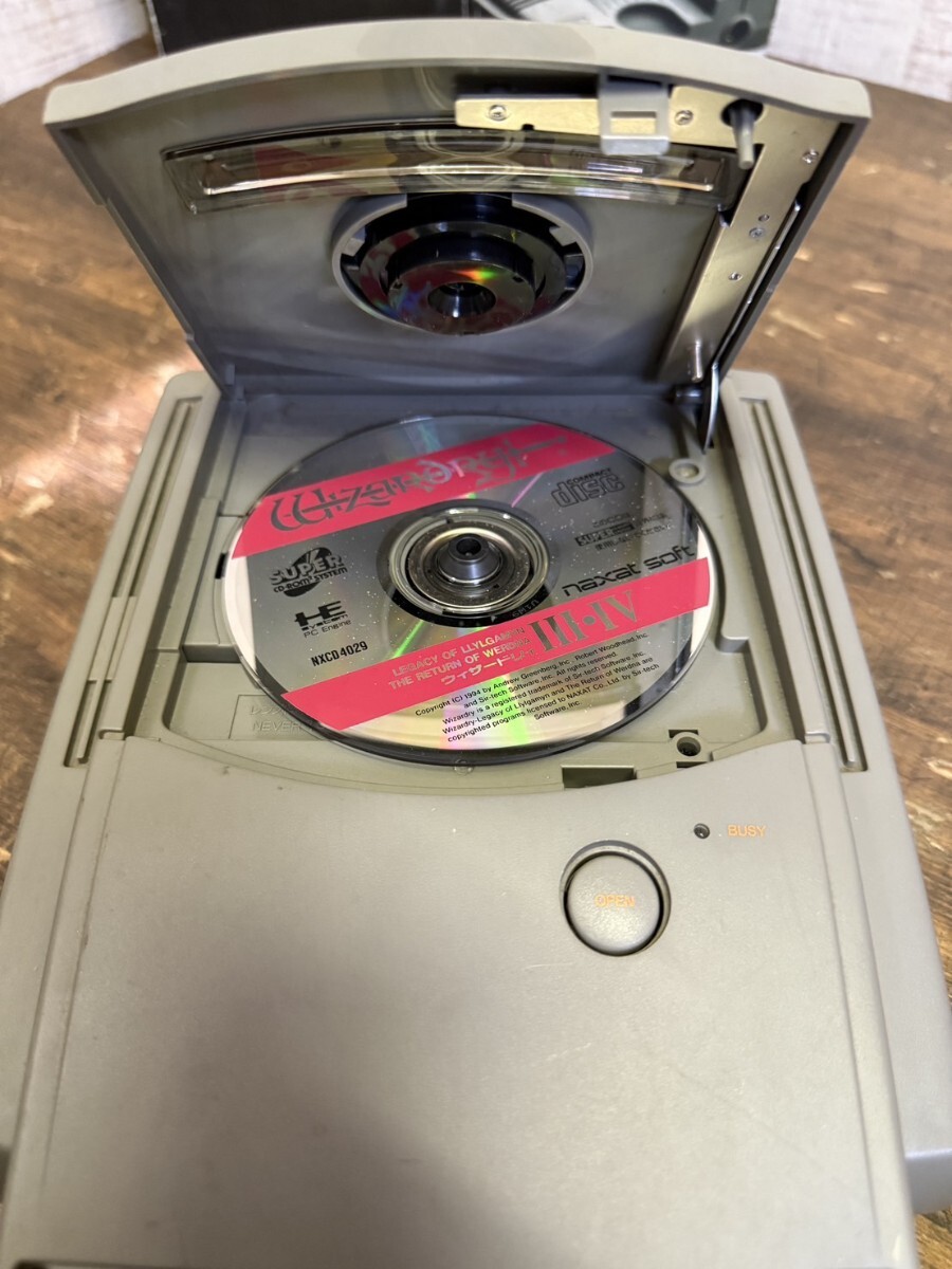 希少　箱付　NEC PI-CD1 PCエンジン　SUPER CD-ROM2 本體　PCE レトロゲーム　ゲーム機(jī)　ジャンク