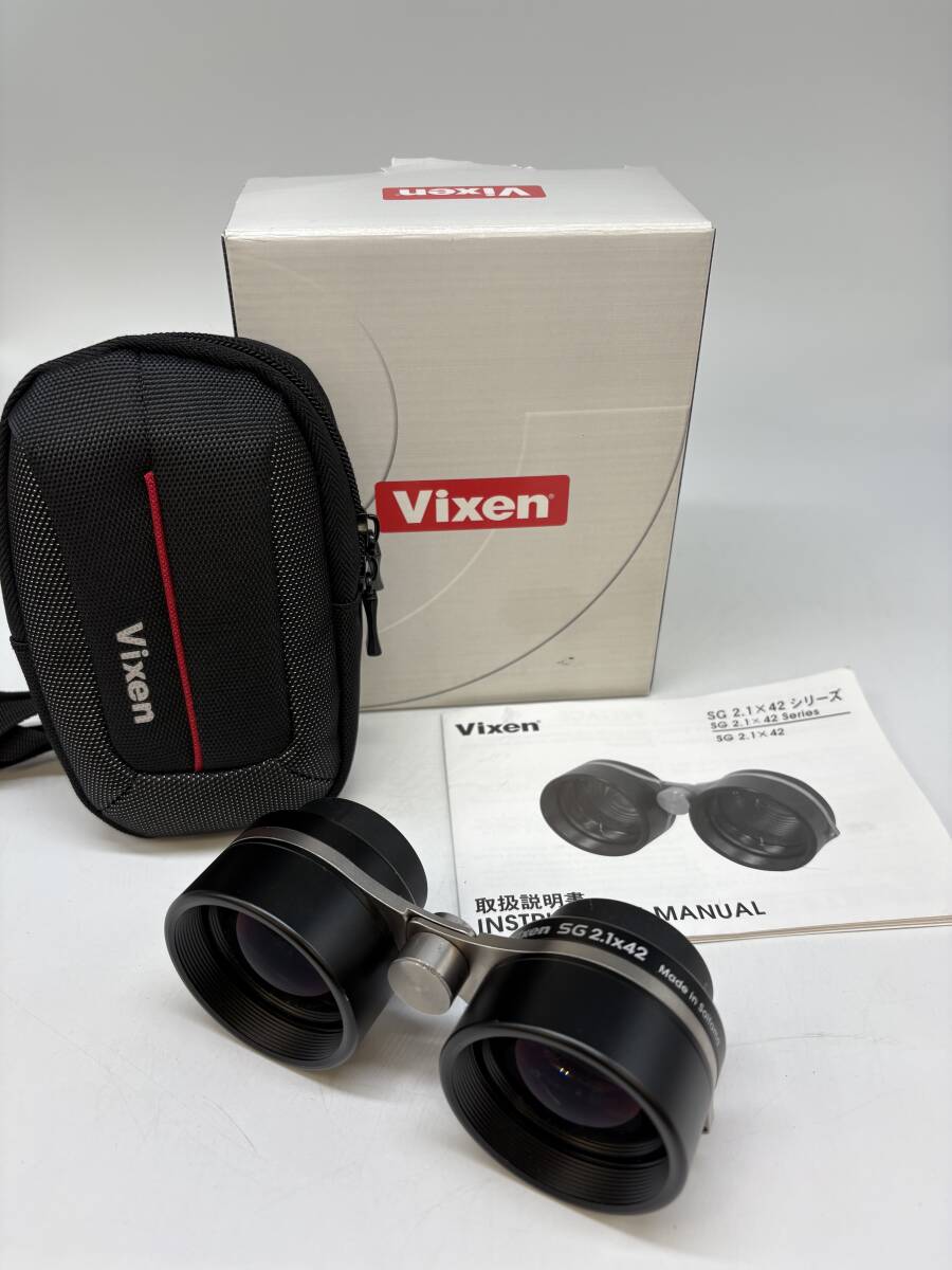 S10387〇 Vixen 雙眼鏡 SG2.1×42 series ビクセン ヴィクセン 星座鑑賞 夜空鑑賞 天體観測(cè) 説明書?元箱?付屬ケース付き