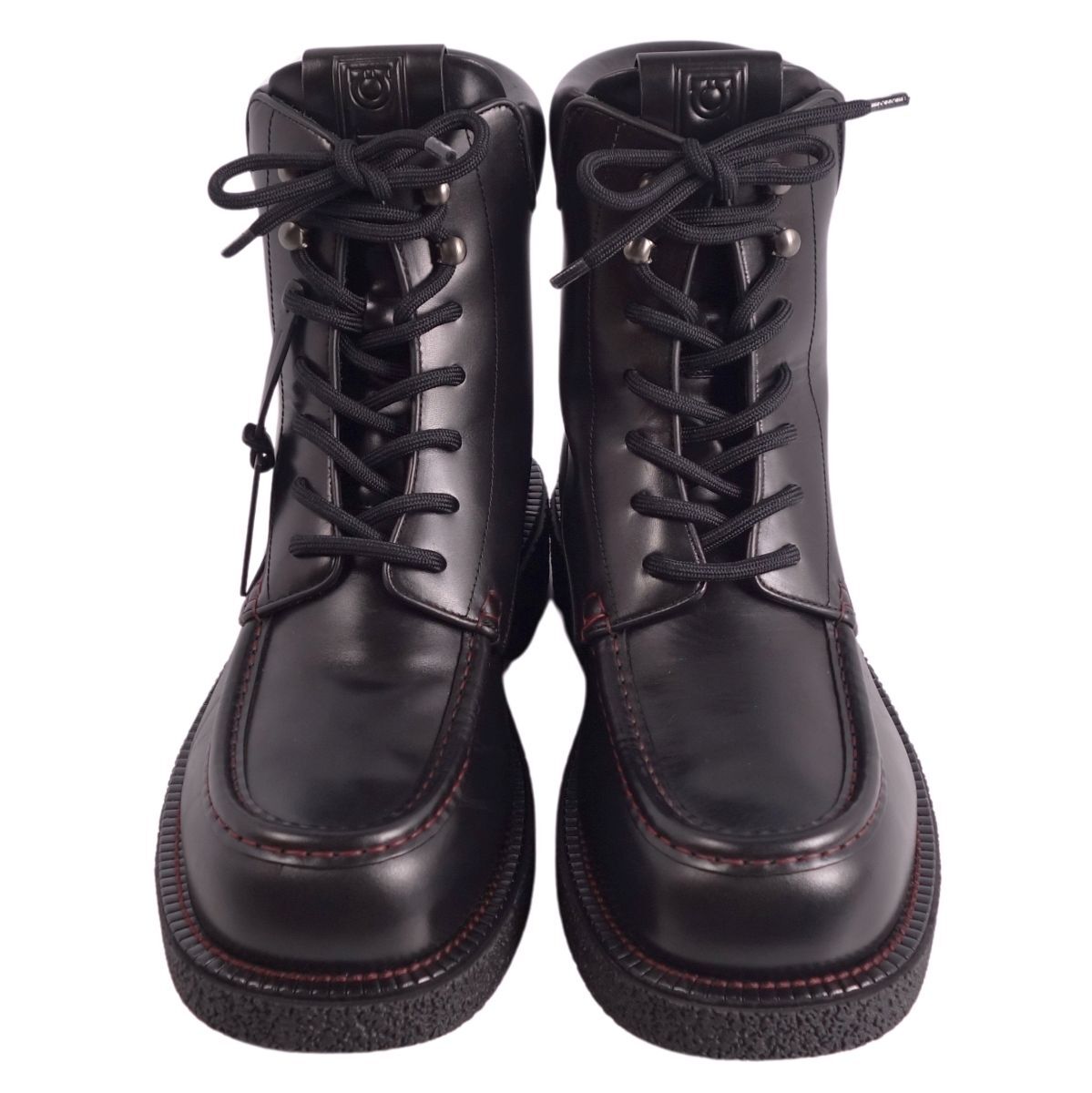  не использовался Salvatore Ferragamo Salvatore Ferragamo ботинки короткие сапоги гонки выше мужской 10M(28cm) черный ce08ds-rm20e33067