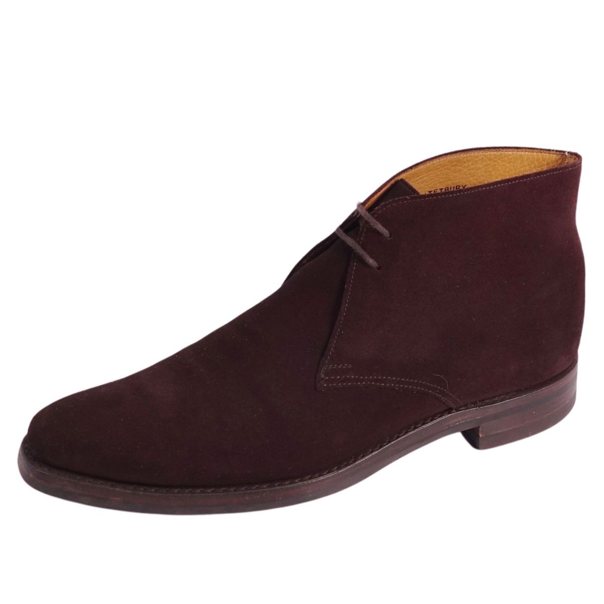 美品 クロケット&ジョーンズ Crockett&Jones TETBURY テットベリー チャッカブーツ スウェード メンズ 6.5D ブラウン ce08de-rm20e33089_画像1