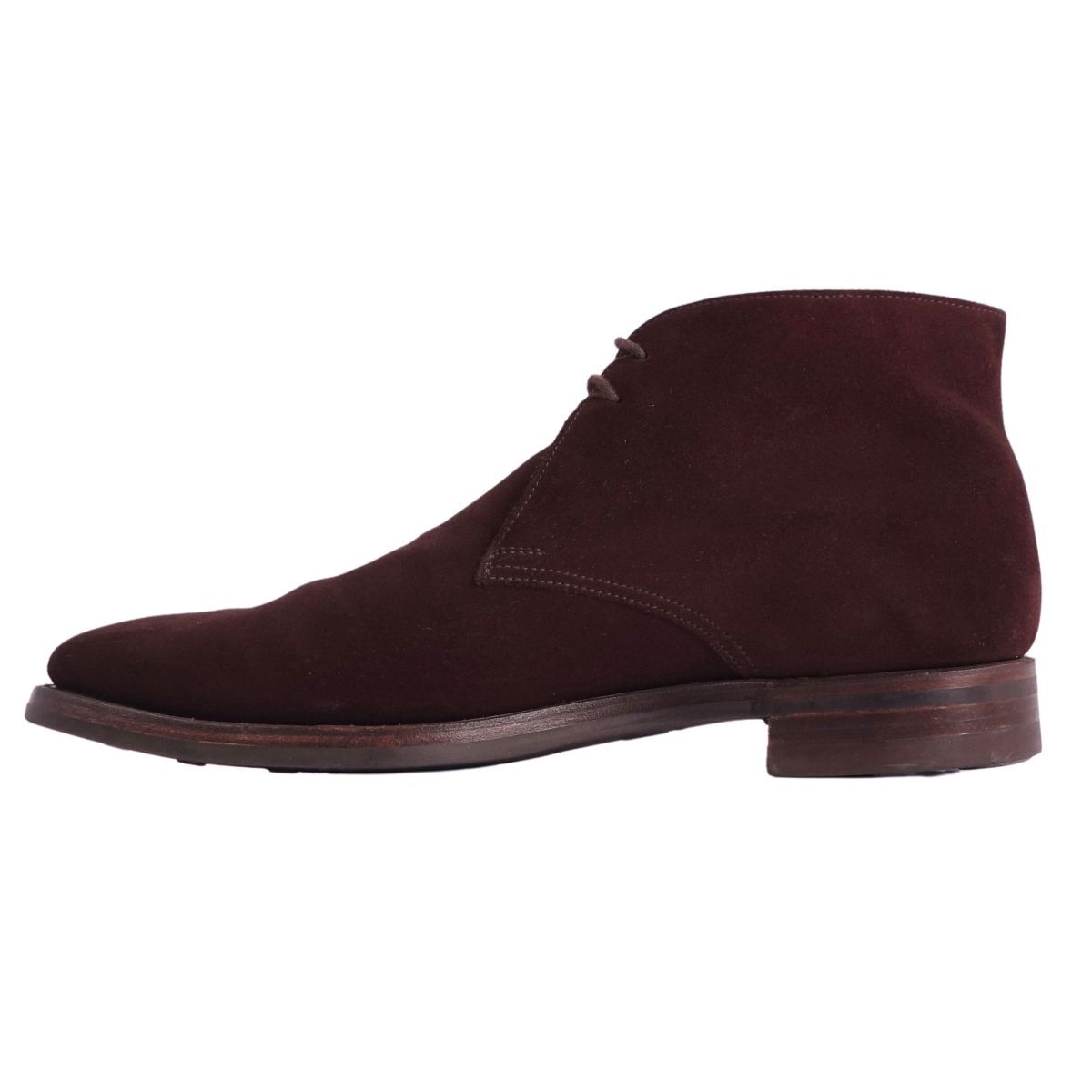 美品 クロケット&ジョーンズ Crockett&Jones TETBURY テットベリー チャッカブーツ スウェード メンズ 6.5D ブラウン ce08de-rm20e33089_画像7
