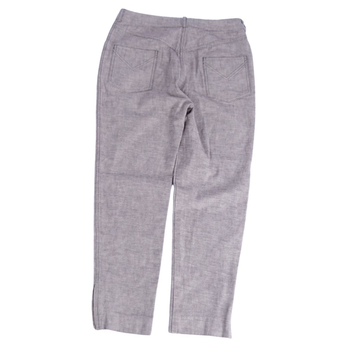 美品 クリスチャンディオール Christian Dior パンツ ガリアーノ期 デニムパンツ D金具 ボトムス レディース 42 グレー ce09mn-rm20e33365