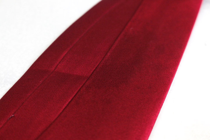 ポロラルフローレン ブランド ネクタイ シルク 米製生地 無地ソリッド PO メンズ レッド POLO RALPH LAUREN_画像6