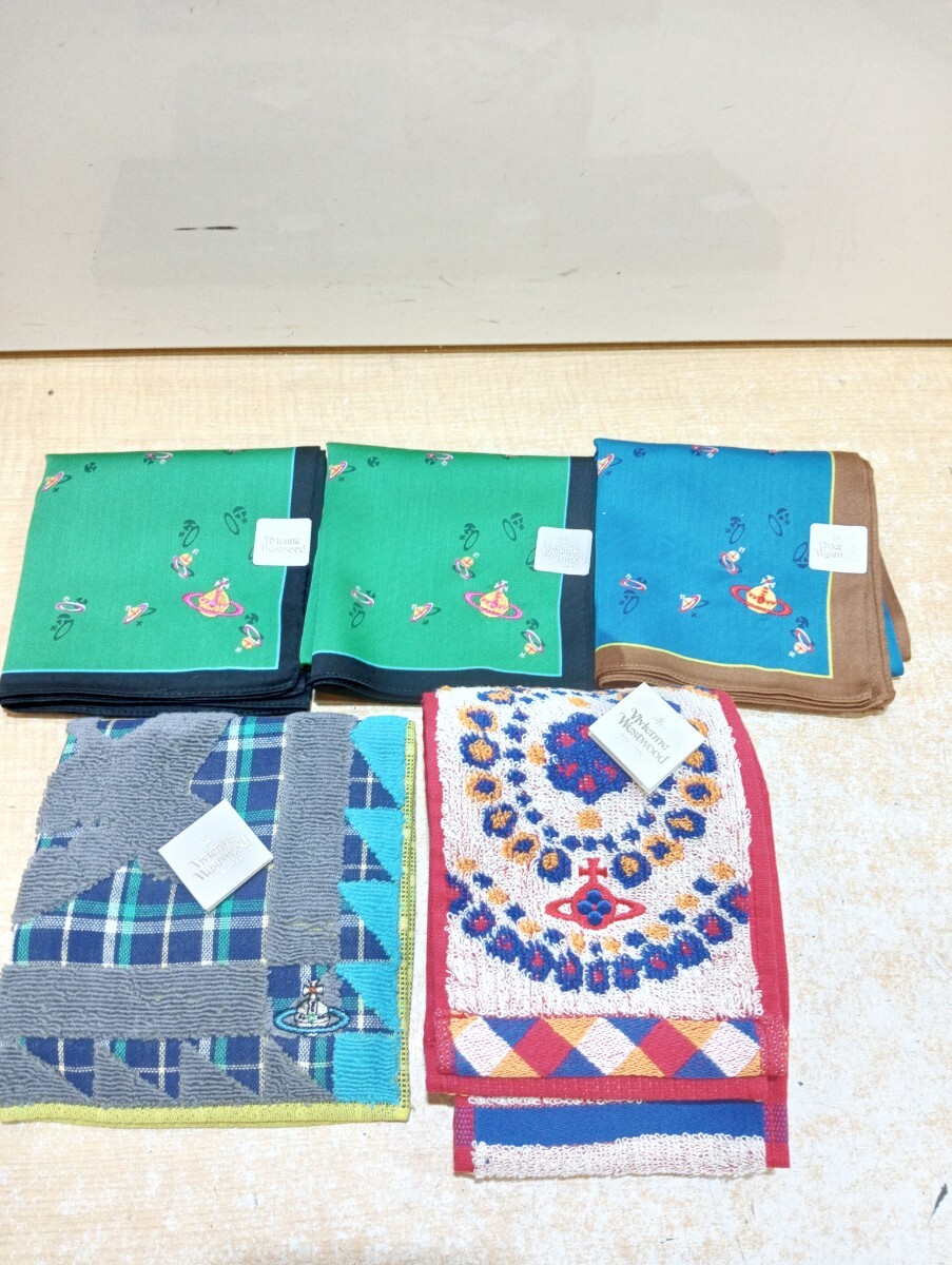 ● 新品タグ付き Vivienne Westwood ヴィヴィアンウエストウッド タオル ハンカチ ブランド 11枚セット まとめて