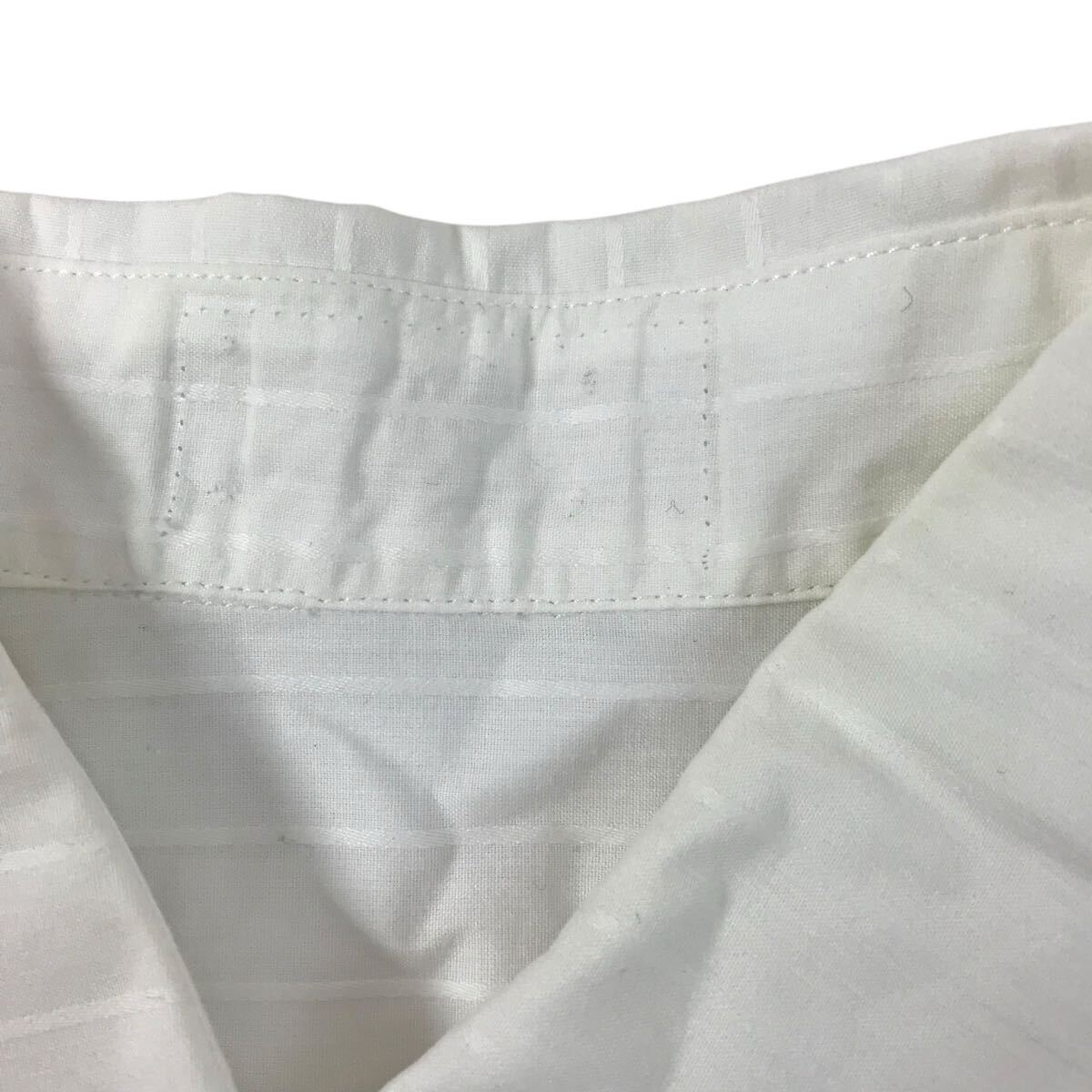 c18 正規(guī)品 Vintage CHANEL シャネル ボーダー ブラウス シャツ ロゴ刺繍 ホワイト トップス フォーマル ビジネス レディース