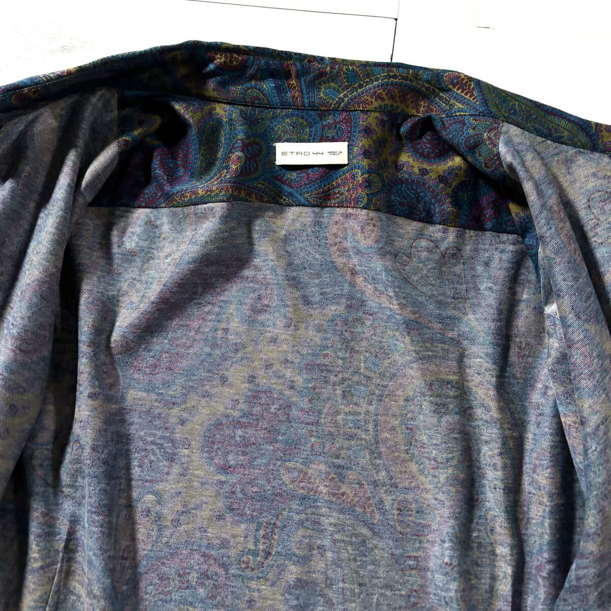 ETRO 長袖シャツ サイズ44 花柄　新品未使用♡ ETRO エトロ メンズ 綿100％ 花柄 長袖 シャツ 柄シャツ