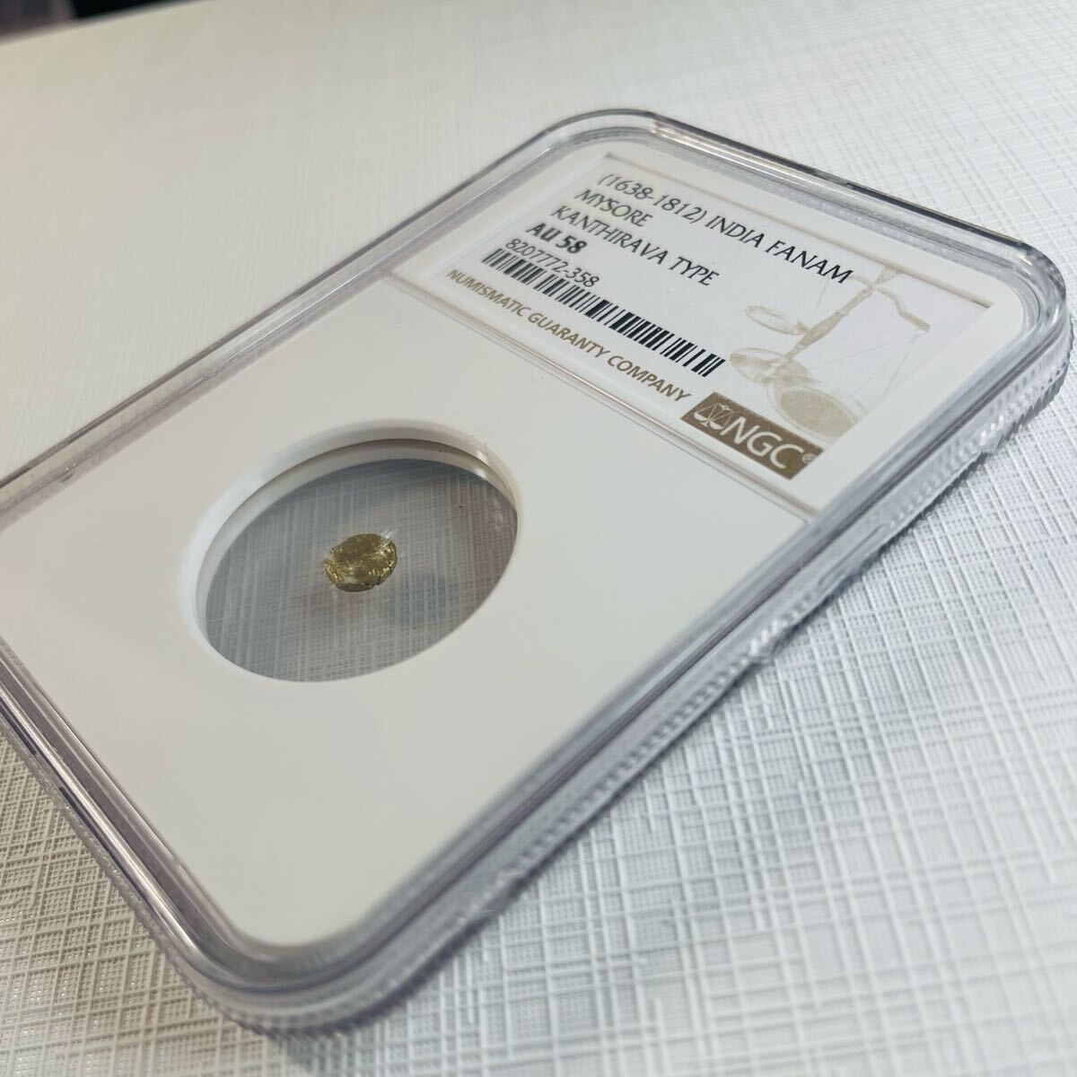 【鑑定済み 極美品】 ファナム金貨 高グレード AU58 FANAM NGC PCGS アンティークコイン 金貨 Je10 ゴールド ゴールドコイン 金_画像9