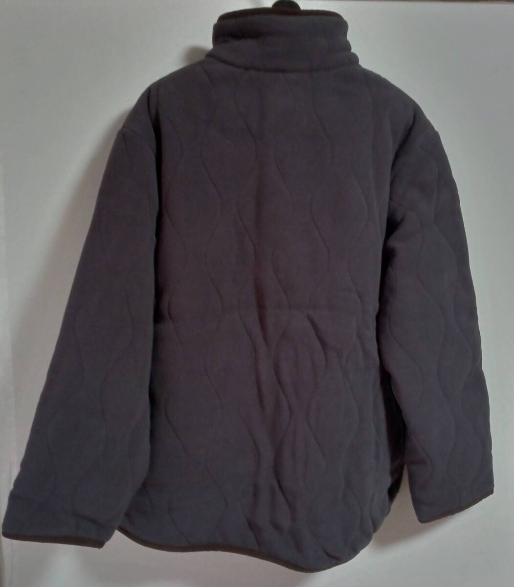 OUTDOOR GEAR『ADVENTURE SPORTS☆フリース キルティングジャケット☆チャコール』Ｍ_画像2