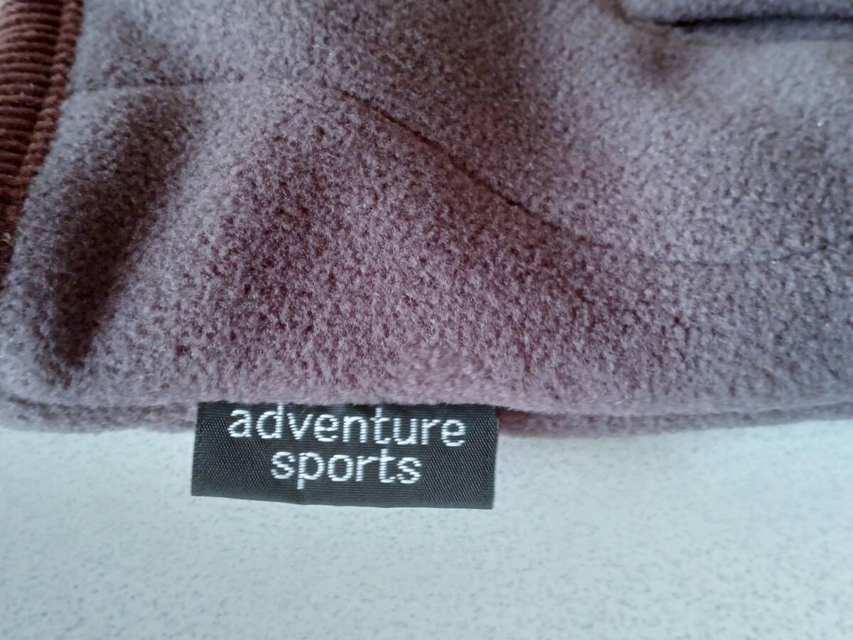OUTDOOR GEAR『ADVENTURE SPORTS☆フリース キルティングジャケット☆チャコール』Ｍ_画像4