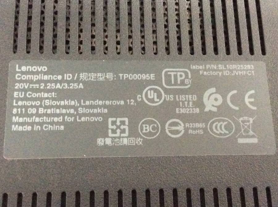 lenovo 20NFS0Y900 ThinkPad E595 Win11　AMD Ryzen 5 3500U with Radeon Vega Mobile Gfx 2.10GHz 8GB 256GB(SSD)■1週間保証