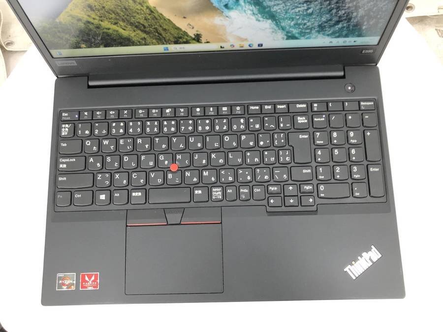 lenovo 20NFS0Y900 ThinkPad E595 Win11　AMD Ryzen 5 3500U with Radeon Vega Mobile Gfx 2.10GHz 8GB 256GB(SSD)■1週間保証