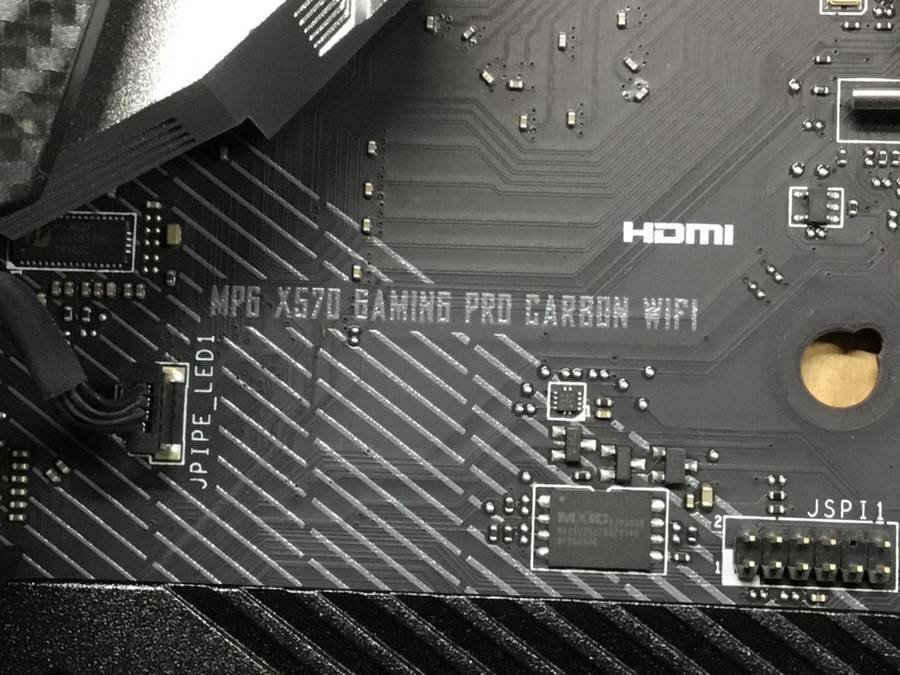 MSI MPG X570 GAMING PRO CARBON WI マザーボード■ジャンク品