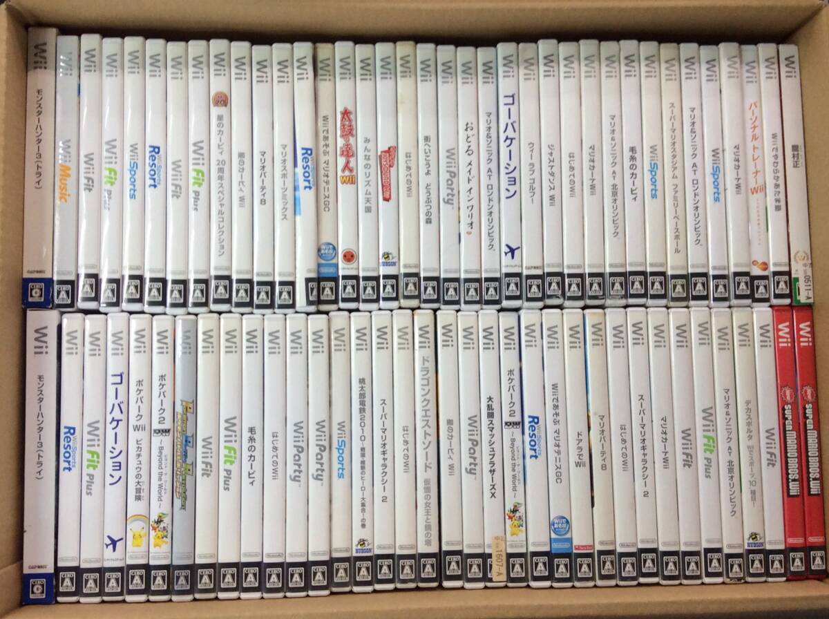 【GC417/120/0】ジャンク★Wiiソフト★合計(jì)73本前后★スマブラX/ポケパーク/星のカービィ 20周年スペシャル/桃太郎電鉄/マリオカート/他