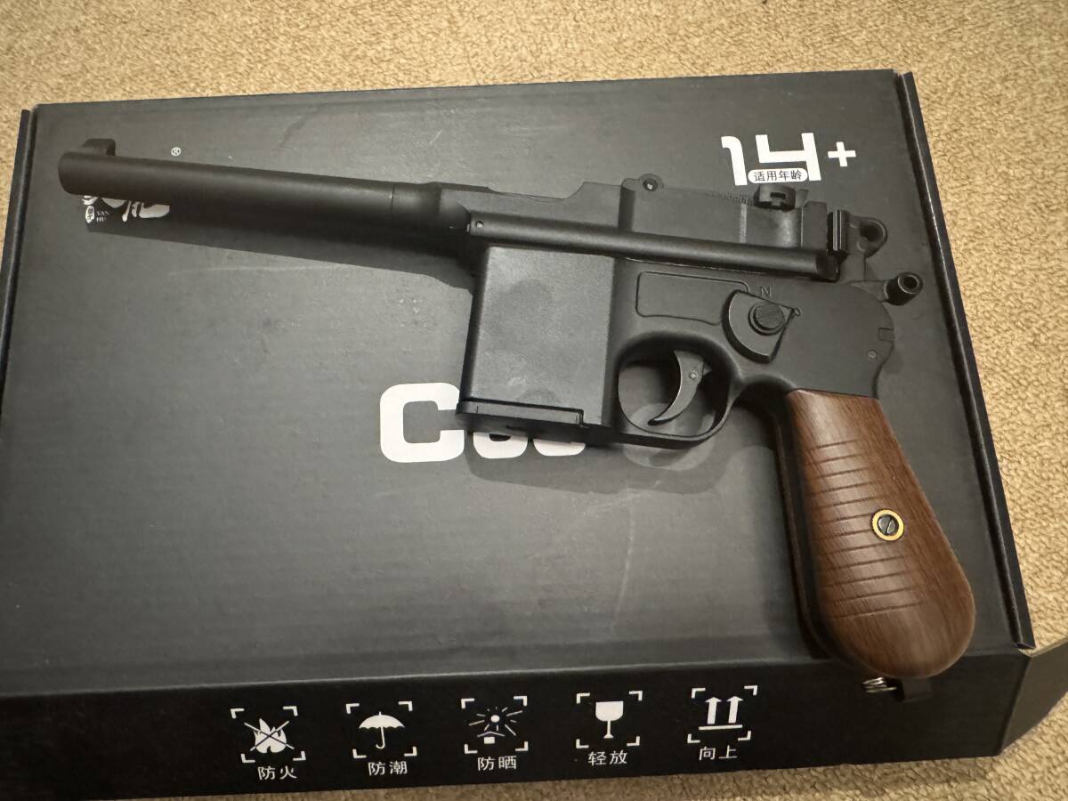 C96 モーゼル M1932 フィンガーアクションブローバックトイガン 排莢式 C96 モーゼル M1932 フィンガーアクションブローバックトイガン