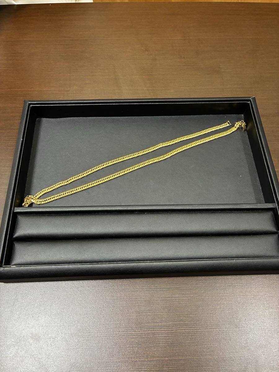 喜平 ネックレス アクセサリー18K 18金 6面トリプル 60cm 本物 48.8g