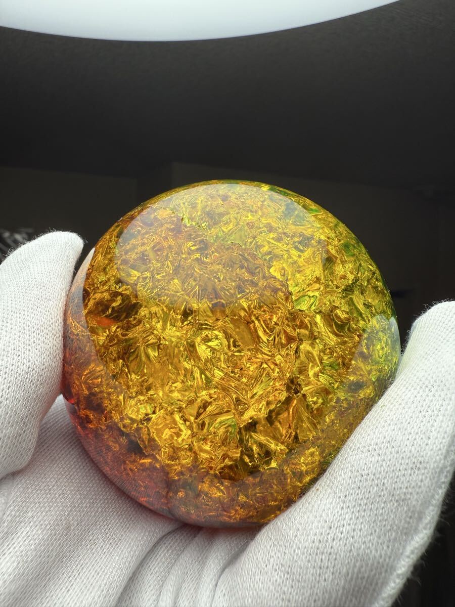 超最強運★丸玉カラフル水晶80mm 高品質 クリスタルボール 全ての開運 邪気払い 健康 金運 平和 リラックス 浄化