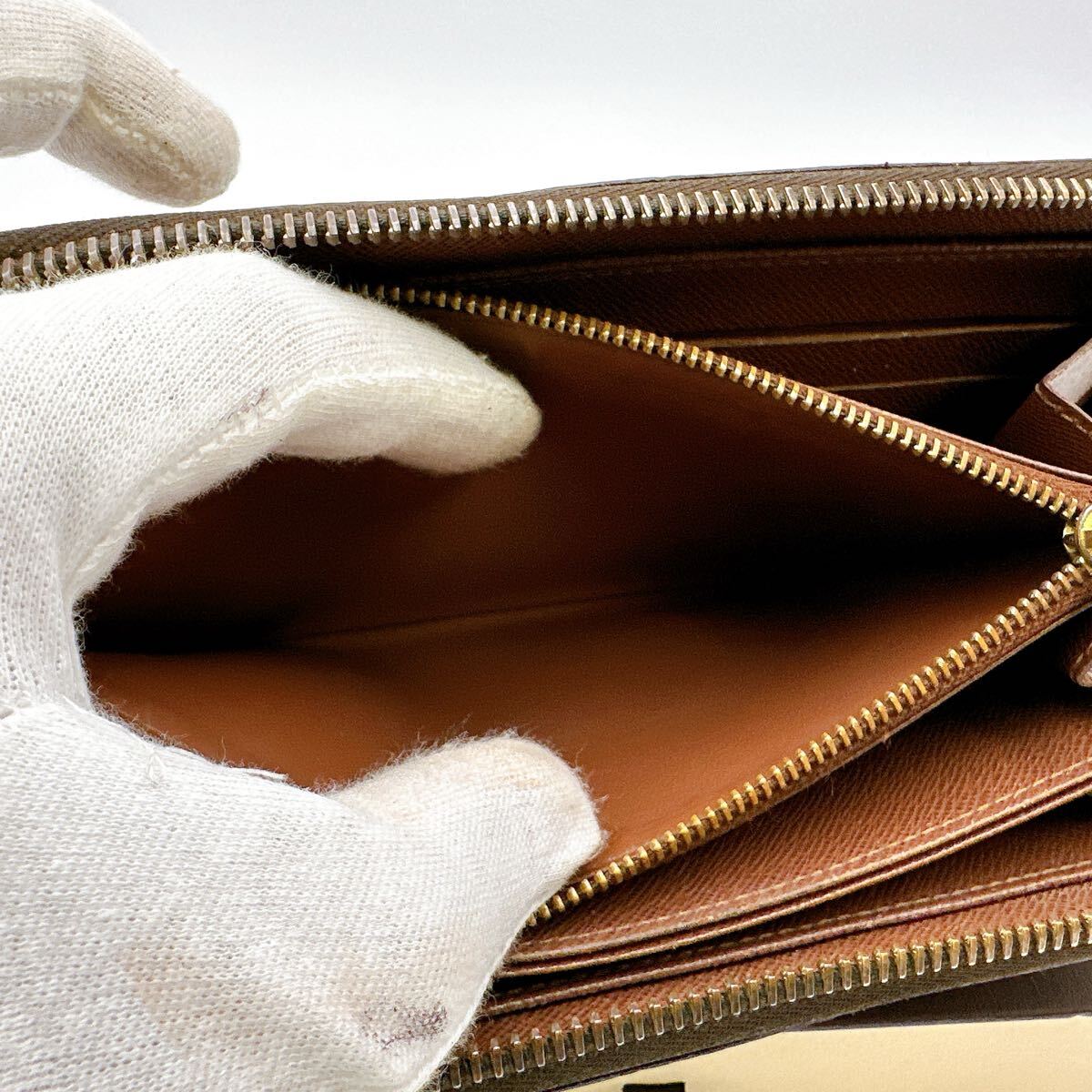 5620【ほぼ極美品/箱?布袋等付】LOUIS VUITTON ルイヴィトン モノグラム ジッピーウォレット ラウンドファスナー 長財布 M42616/MI1154