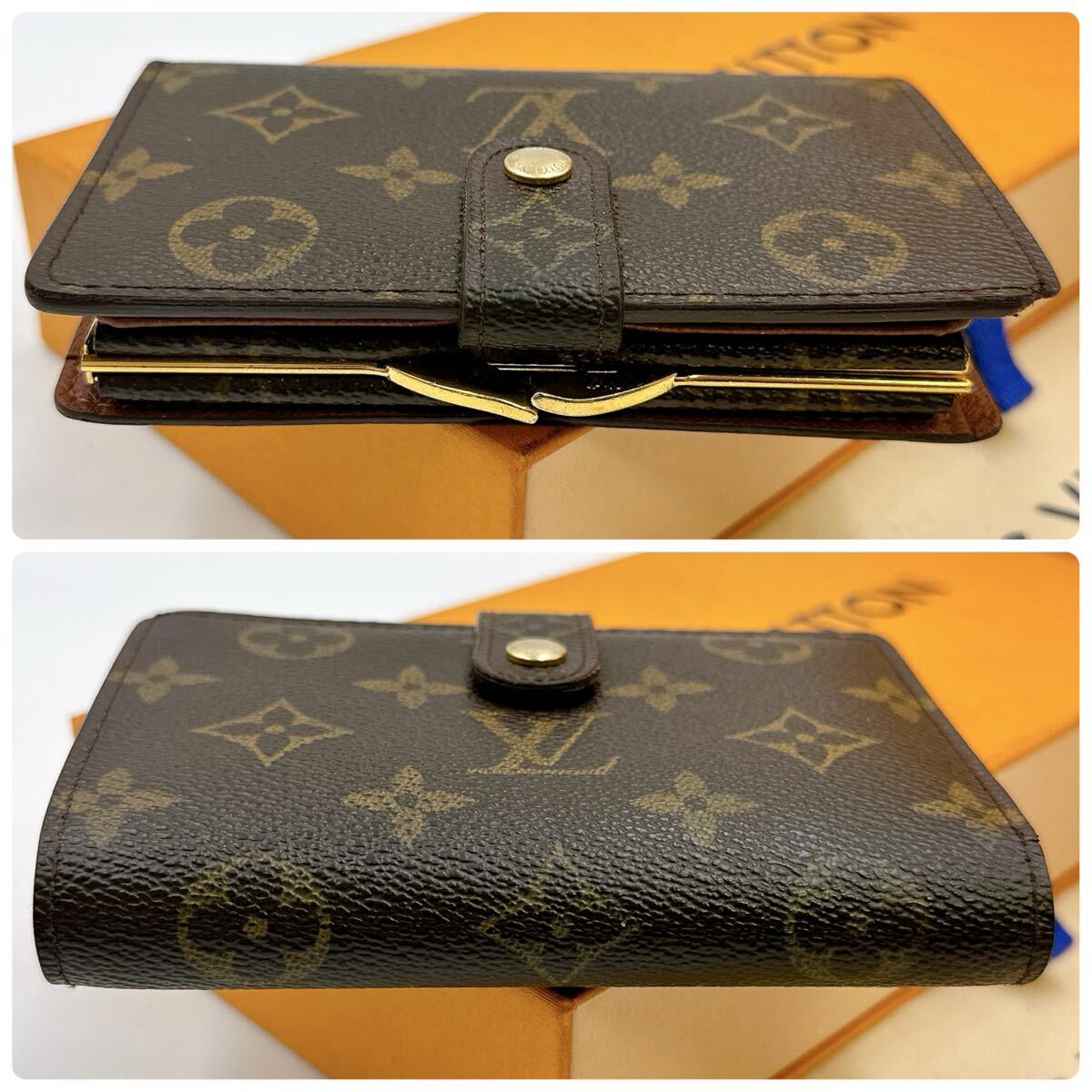 5649【ほぼ極美品】LOUIS VUITTON ルイヴィトン モノグラム ポルトモネ ビエ ヴィエノワ 二つ折り財(cái)布 ウォレット M61663/CA0063