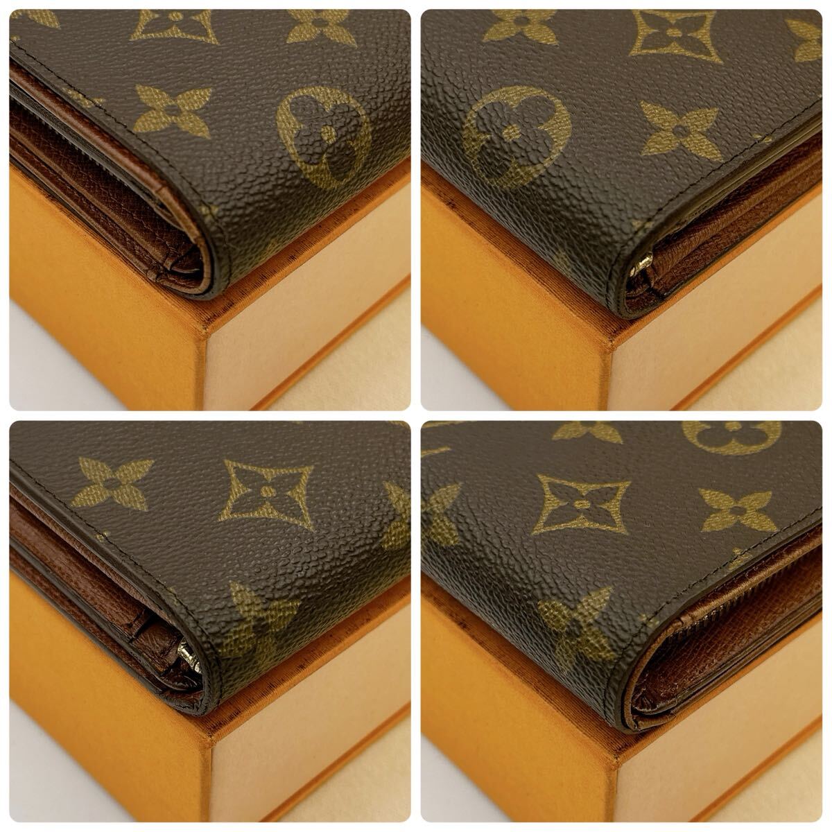 5650【極美品】LOUIS VUITTON ルイヴィトン モノグラム ポルトモネ ビエ トレゾール 二つ折り財布 L字ファスナー M61730/RA0921