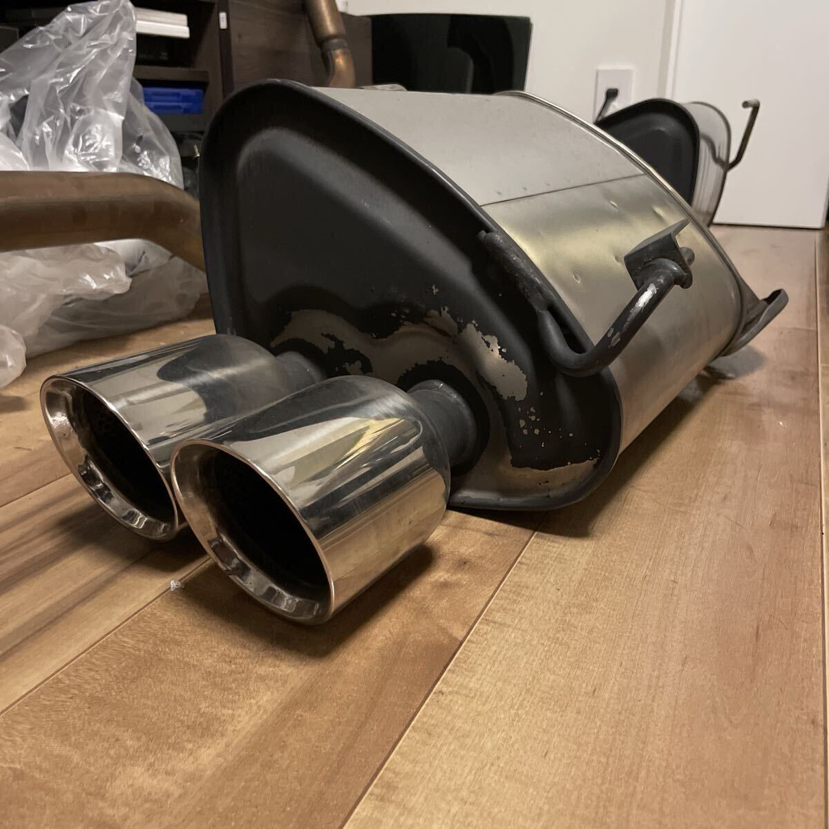 WRX STI S4 VAB VAG 純正OP STIエキゾーストキット マフラー リアピース 中間パイプ セット STPKG40VV011