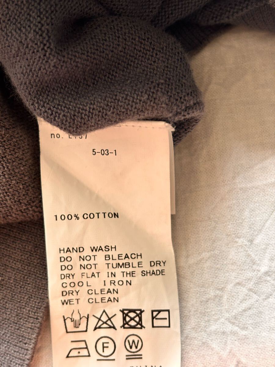 ∞ FRAMeWORK フレームワーク  BIG カーディガン コットン ワイド 羽織り チャコールグレー ニット ∞の画像10