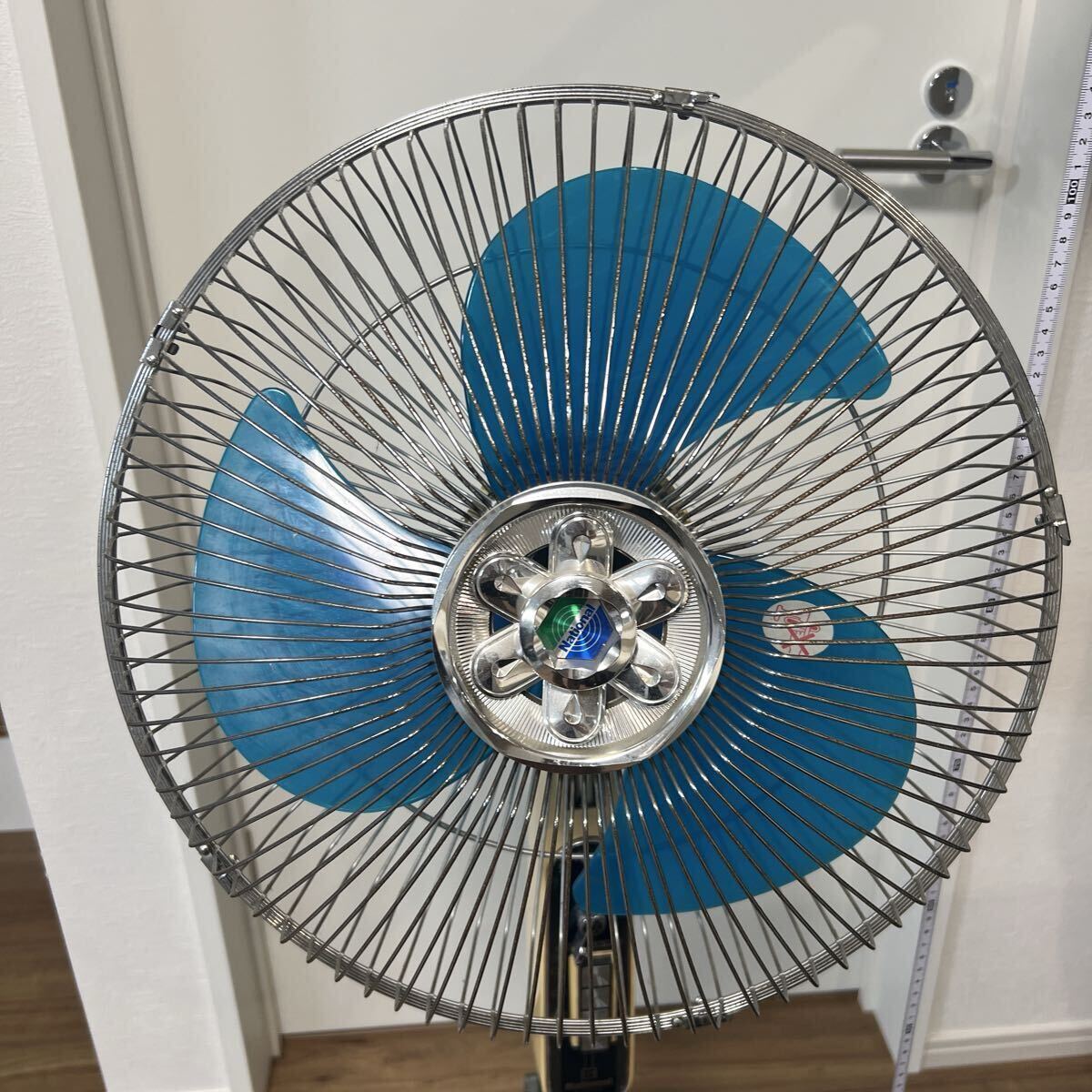 昭和レトロ 洋間扇 扇風機 National ナショナル 3枚羽 F-35V 1L