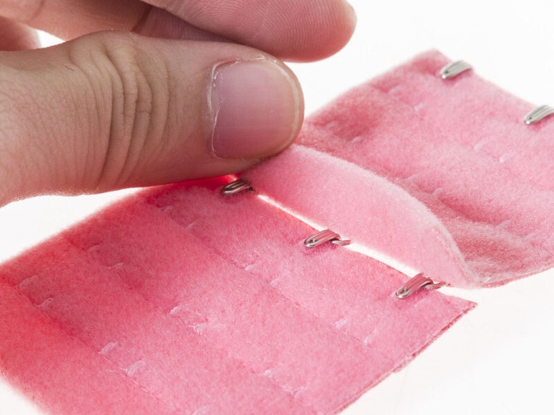 レディースファッション 補助小物 ブラジャー 下着調整用 延長ホック 3列3段フック 2個入り#ホワイト_画像3