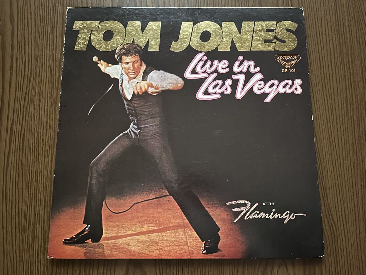 【再生良好】TOM JONES トム ジョーンズ Live in Las vegas GOLDEN PRIZE ゴールデン プライズ　LP レコード GP101 歌詞付_画像1