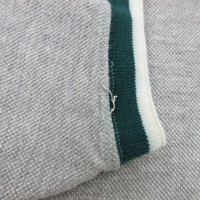 L/古着 半袖 ポロ シャツ メンズ 90s NFL グリーンベイパッカーズ 鹿の子 コットン グレー 霜降り アメフト スーパーボウル 25sep03 中古_画像5