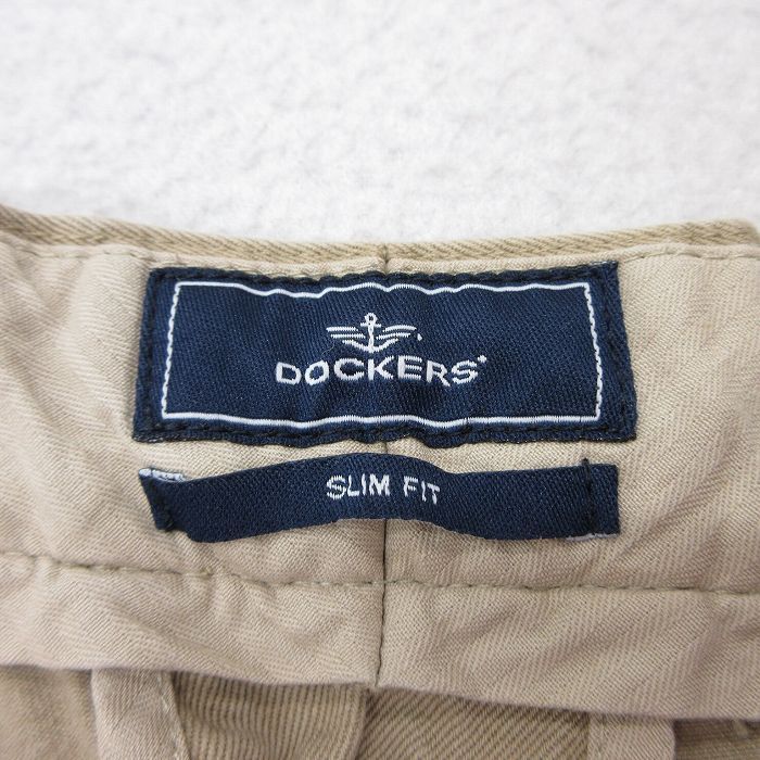 W36/古着 ドッカーズ パンツ メンズ コットン ベージュ カーキ 25apr22 中古 ボトムス ロング_画像6