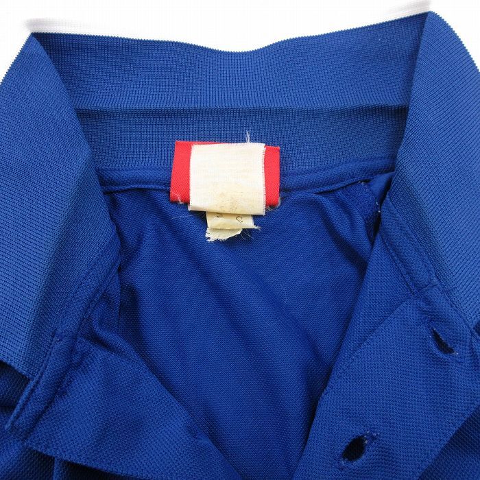 L/古着 半袖 ポロ シャツ メンズ 00s NFL ニューヨークジャイアンツ 鹿の子 青他 ブルー アメフト スーパーボウル 24jul31_画像6