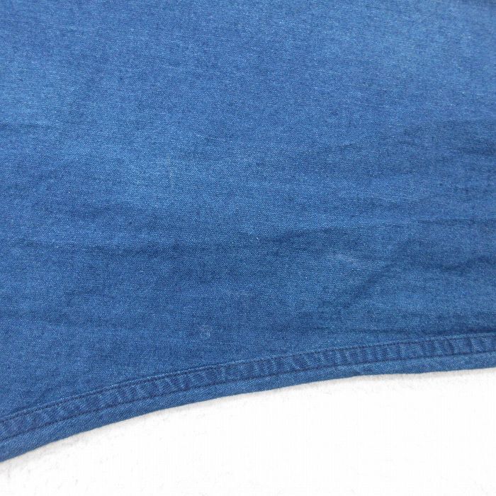 XL/古着 ラルフローレン 長袖 ブランド シャツ メンズ 90s 大きいサイズ コットン 紺 ネイビー spe 25mar12 中古 トップス_画像5