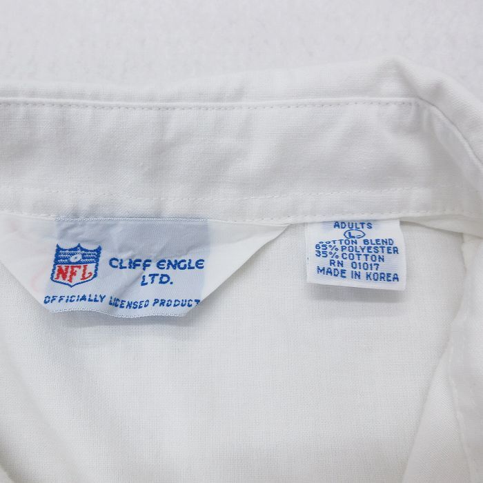 XL/古着 ノースリーブ シャツ メンズ NFL ニューヨークジャイアンツ 白他 ホワイト アメフト スーパーボウル 24mar26 中古_画像6