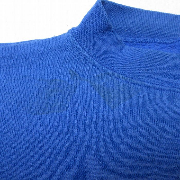 XL/古着 長袖 スウェット メンズ 90s NFL ニューヨークジャイアンツ 刺繍 大きいサイズ クルーネック 青 ブルー アメフト ス_画像4