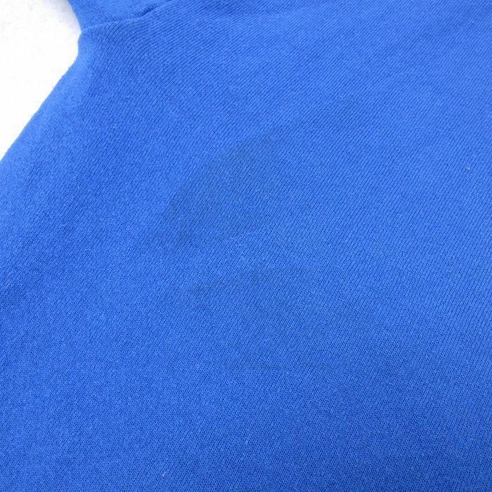 XL/古着 長袖 スウェット メンズ 90s NFL ニューヨークジャイアンツ 刺繍 大きいサイズ クルーネック 青 ブルー アメフト ス_画像5