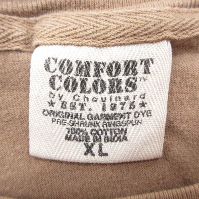 XL/古着 半袖 ビンテージ Tシャツ メンズ 00s 車 クラシックカー ホットロッド 大きいサイズ コットン クルーネック 茶 ブラ_画像5