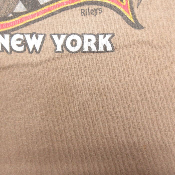 XL/古着 半袖 ビンテージ Tシャツ メンズ 00s 車 クラシックカー ホットロッド 大きいサイズ コットン クルーネック 茶 ブラ_画像10