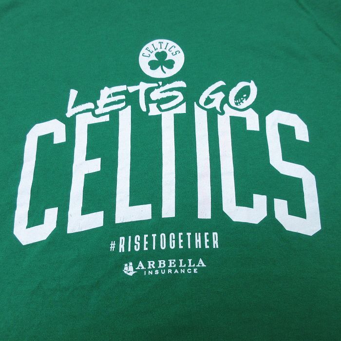 XL/古着 半袖 Tシャツ メンズ セルティックス コットン クルーネック 緑 グリーン 25may27 中古_画像2