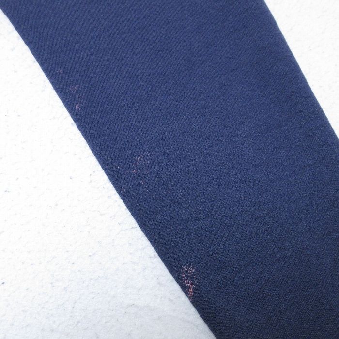 L/古着 リー Lee 長袖 スウェット メンズ 90s M.R.DUCKS 刺繍 クルーネック 紺 ネイビー 25may20 中古 スエット トレーナー_画像4