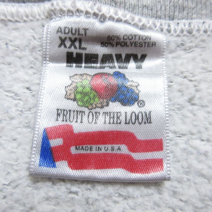 XL/古着 フルーツオブザルーム 長袖 スウェット メンズ 90s NFL ピッツバーグスティーラーズ 刺繍 大きいサイズ クルーネッ_画像3