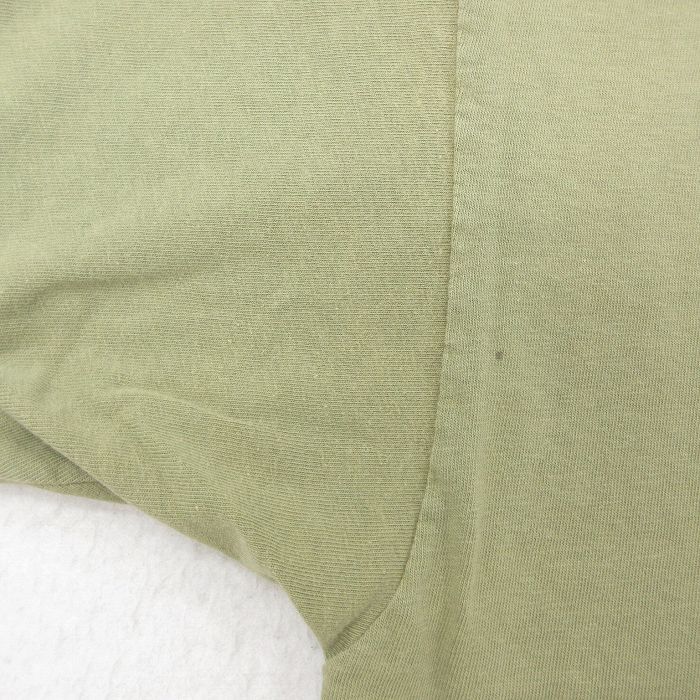 XL/古着 ヘインズ 半袖 ビンテージ Tシャツ メンズ 00s HUDSON 大きいサイズ コットン クルーネック 緑系 グリーン spe 25ap_画像9