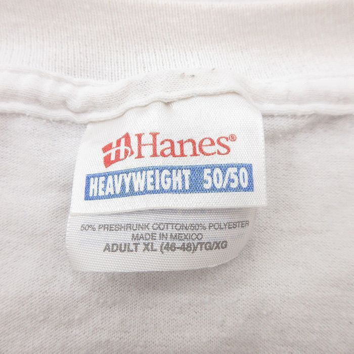 XL/古着 ヘインズ 半袖 ビンテージ Tシャツ メンズ 90s フロリダ メッセージ 大きいサイズ クルーネック 白 ホワイト 24mar1_画像4