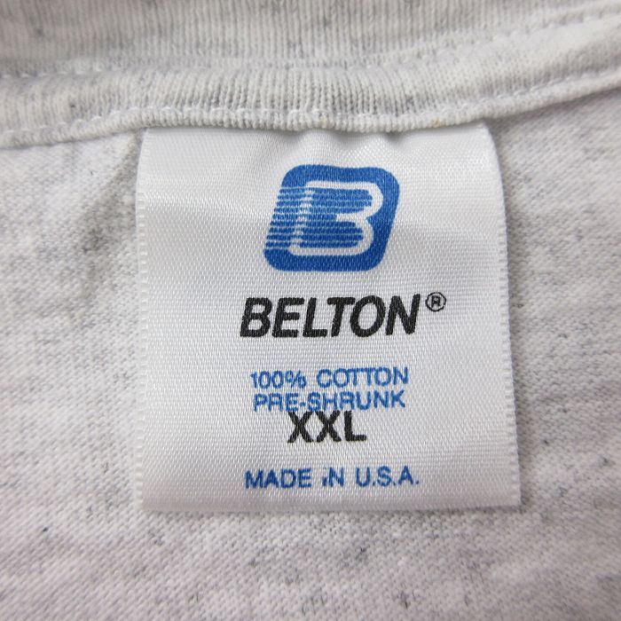 XL/古着 半袖 ビンテージ Tシャツ メンズ 90s ギター ナッシュビル 大きいサイズ コットン クルーネック 薄グレー 霜降り 24_画像3