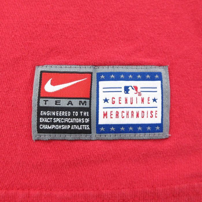 XL/古着 ナイキ NIKE 半袖 ビンテージ Tシャツ メンズ 00s ワンポイントロゴ MLB ワシントンナショナルズ 刺繍 大きいサイズ_画像3