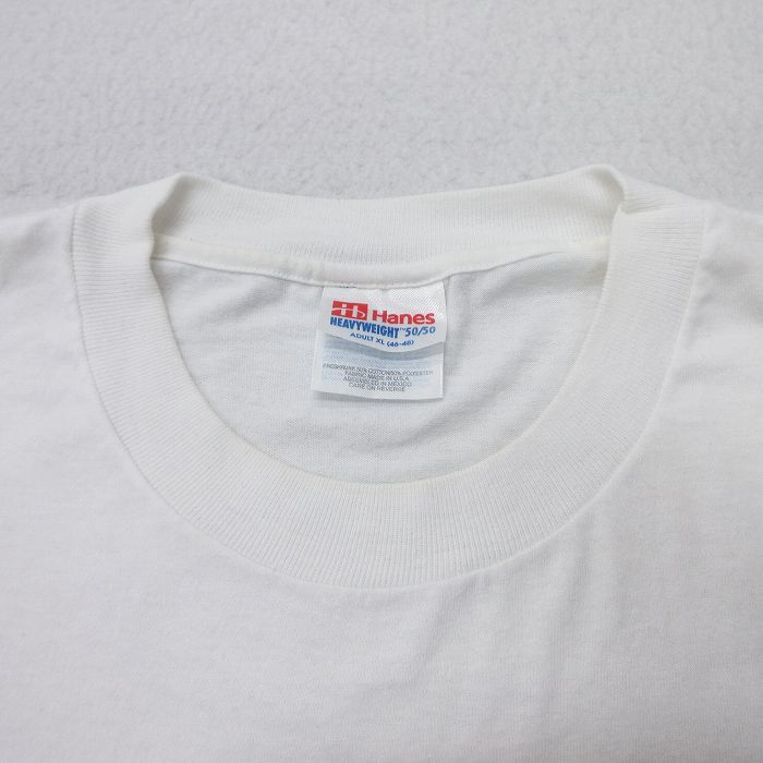 XL/古着 ヘインズ 半袖 ビンテージ Tシャツ メンズ 90s スニーカー 大きいサイズ クルーネック 白 ホワイト spe 25may29 中_画像5
