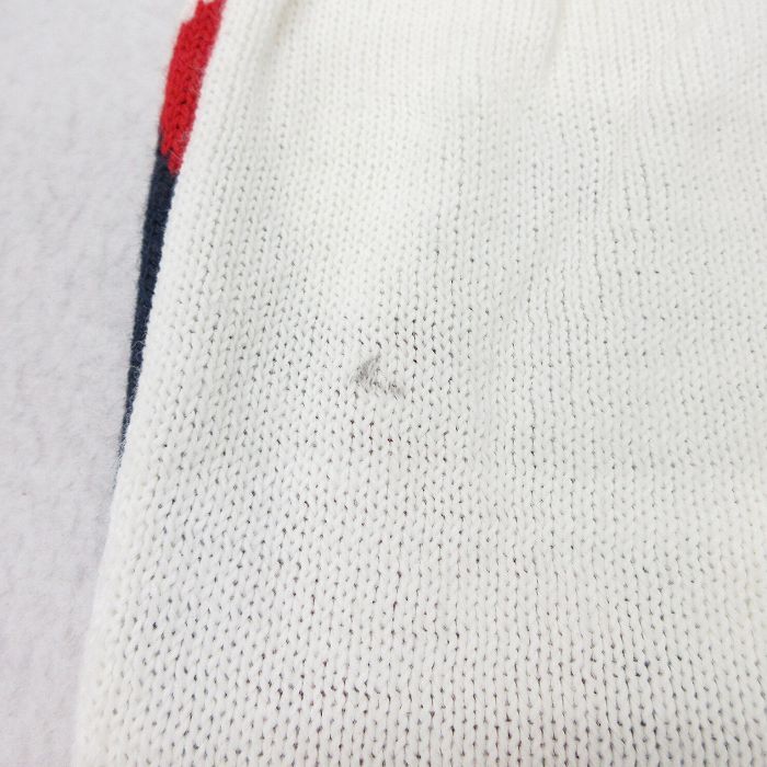 S/古着 ニット ベスト メンズ 90s NFL アクリル Vネック 白他 ホワイト アメフト スーパーボウル 25jan28 中古 トップス_画像8