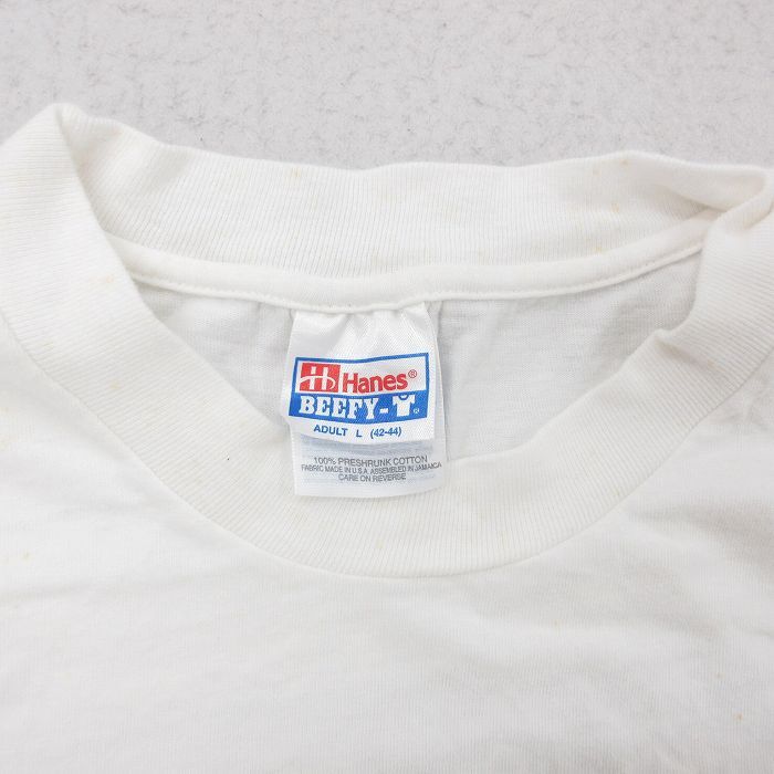 XL/古着 ヘインズ 半袖 ビンテージ Tシャツ メンズ 00s クーガーズ コットン クルーネック 白 ホワイト 24mar29 中古_画像5